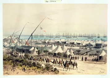 The Inauguration Procession of the Suez Canal at the Harbour of Ismailiya, from 